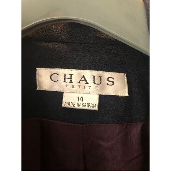 Chaus Women’s Black Elegant 2 Piece Suit Blazer and Pants Size Petite 14 - Picture 5 of 13